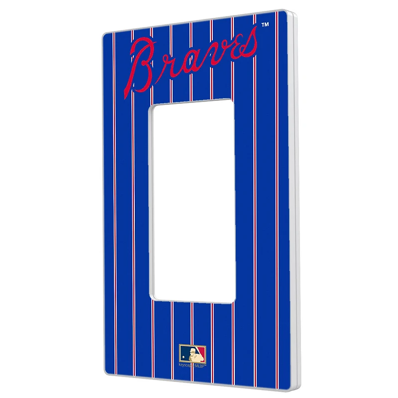 Atlanta Braves 2012 Cooperstown Pinstripe Single Rocker Light Switch Plate