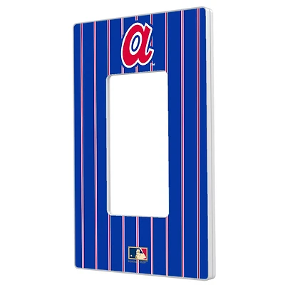 Atlanta Braves Cooperstown Pinstripe Single Rocker Light Switch Plate