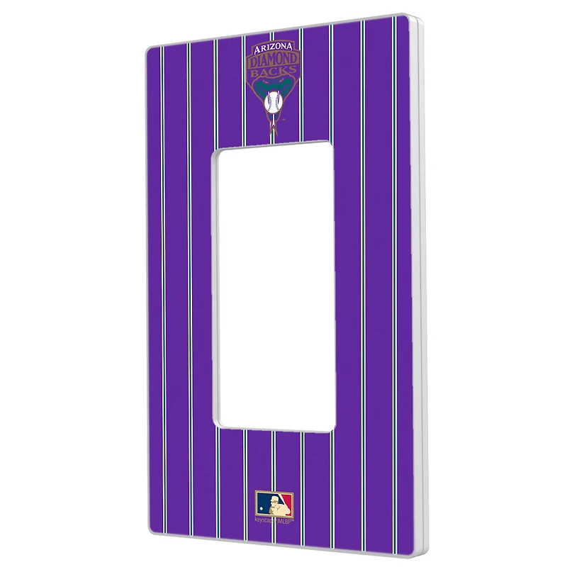 Arizona Diamondbacks 1999-2006 Cooperstown Pinstripe Single Rocker Light Switch Plate