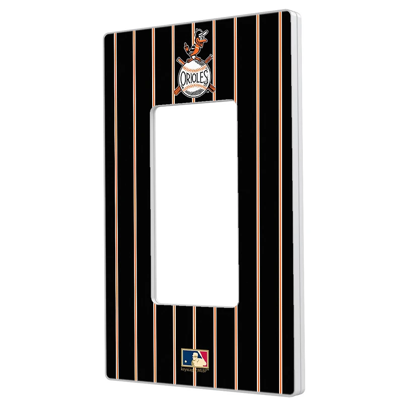 Baltimore Orioles 1954-1963 Cooperstown Pinstripe Single Rocker Light Switch Plate