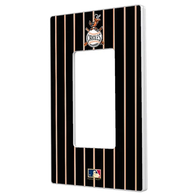 Baltimore Orioles 1954-1963 Cooperstown Pinstripe Single Rocker Light Switch Plate