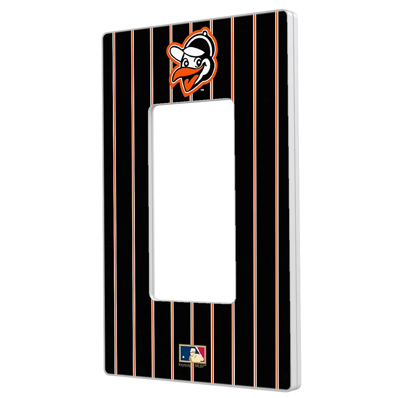 Baltimore Orioles - Cooperstown Pinstripe Single Rocker Light Switch Plate