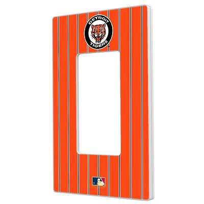 Detroit Tigers 1961-1963 Cooperstown Pinstripe Single Rocker Light Switch Plate