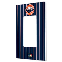 Houston Astros 1977-1998 Cooperstown Pinstripe Single Rocker Light Switch Plate
