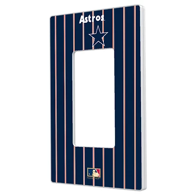 Houston Astros 1975-1981 Cooperstown Pinstripe Single Rocker Light Switch Plate