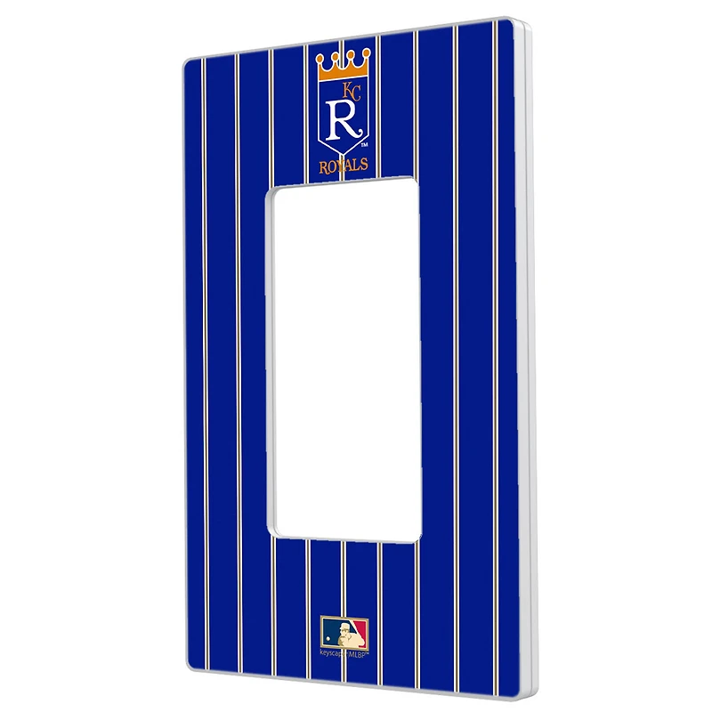 Kansas City Royals 1969-1978 Cooperstown Pinstripe Single Rocker Light Switch Plate