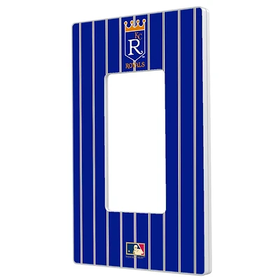 Kansas City Royals 1969-1978 Cooperstown Pinstripe Single Rocker Light Switch Plate