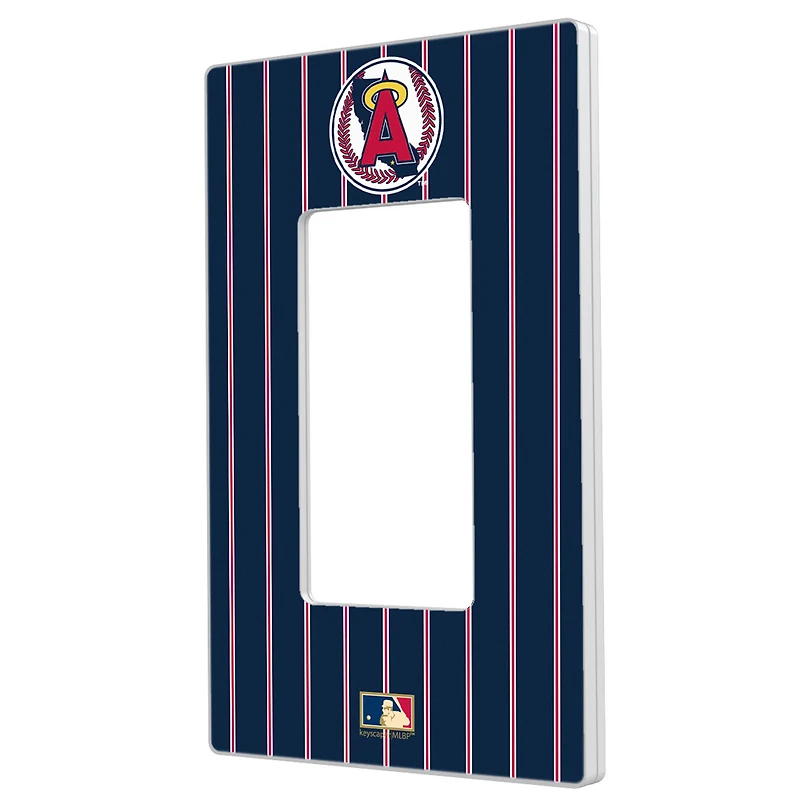 Los Angeles Angels Cooperstown Pinstripe Single Rocker Light Switch Plate