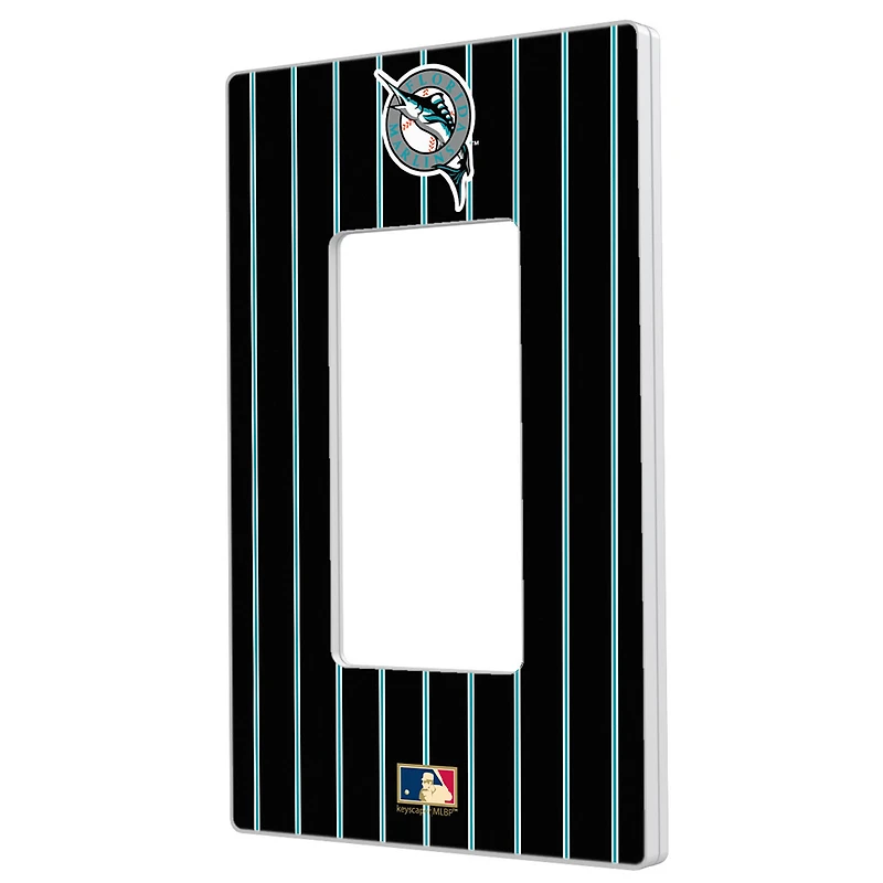 Miami Marlins 1993-2011 Cooperstown Pinstripe Single Rocker Light Switch Plate