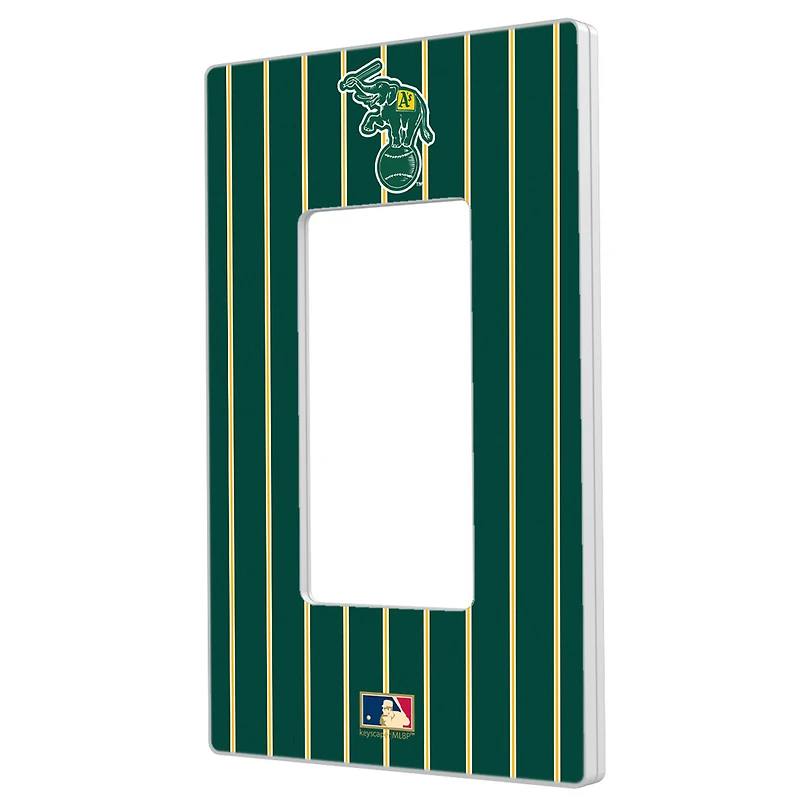 Athletics - Cooperstown Pinstripe Single Rocker Light Switch Plate