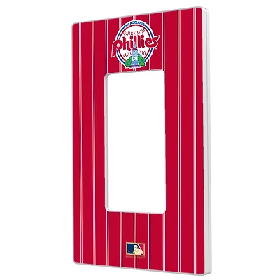 Philadelphia Phillies 1984-1991 Cooperstown Pinstripe Single Rocker Light Switch Plate