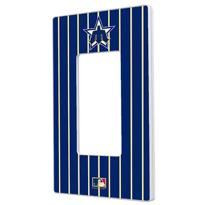 Seattle Mariners 1981-1986 Cooperstown Pinstripe Single Rocker Light Switch Plate
