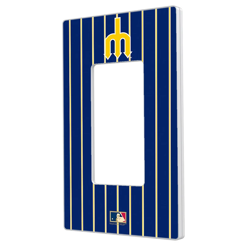 Seattle Mariners - Cooperstown Pinstripe Single Rocker Light Switch Plate