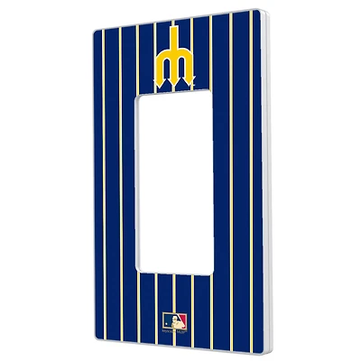 Seattle Mariners - Cooperstown Pinstripe Single Rocker Light Switch Plate