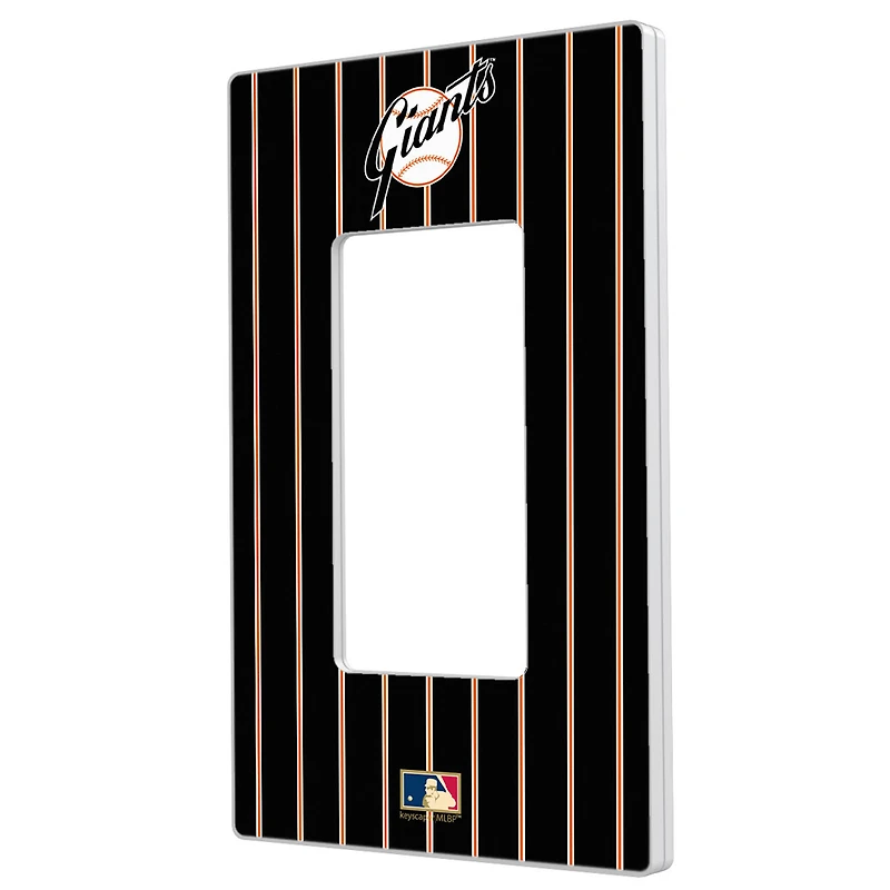 San Francisco Giants 1958-1967 Cooperstown Pinstripe Single Rocker Light Switch Plate