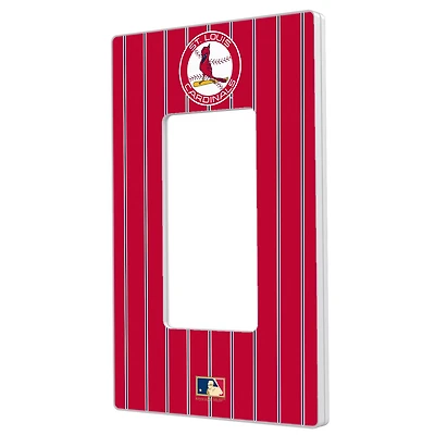 St. Louis Cardinals 1966-1997 Cooperstown Pinstripe Single Rocker Light Switch Plate