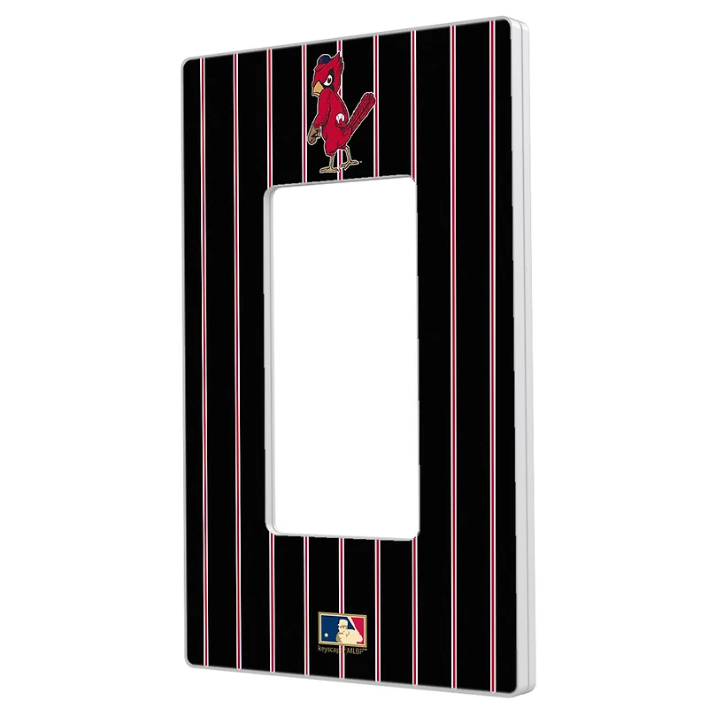St. Louis Cardinals Cooperstown Pinstripe Single Rocker Light Switch Plate