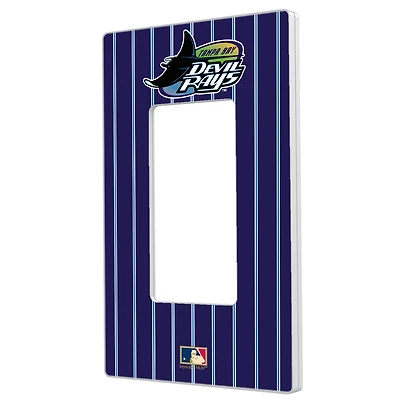 Tampa Bay Rays 1998-2000 Cooperstown Pinstripe Single Rocker Light Switch Plate