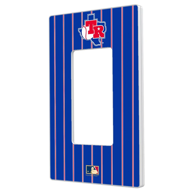 Texas Rangers 1981-1983 Cooperstown Pinstripe Single Rocker Light Switch Plate