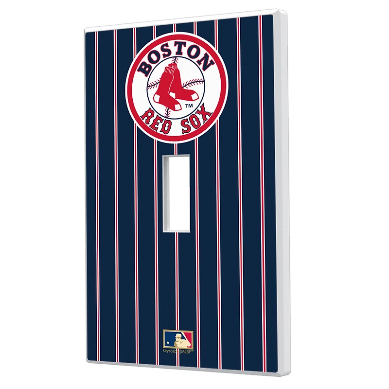 Boston Red Sox 1976-2008 Cooperstown Pinstripe Single Toggle Light Switch Plate