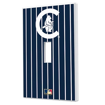 Chicago Cubs Cooperstown Pinstripe Single Toggle Light Switch Plate