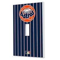 Houston Astros 1977-1998 Cooperstown Pinstripe Single Toggle Light Switch Plate