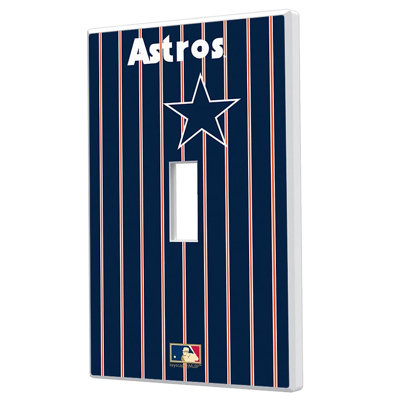 Houston Astros - Cooperstown Pinstripe Single Toggle Light Switch Plate