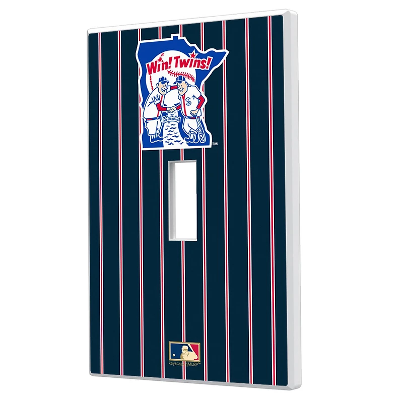 Minnesota Twins 1976-1986 Cooperstown Pinstripe Single Toggle Light Switch Plate