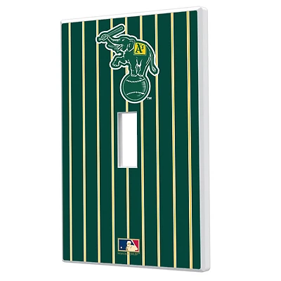 Athletics 1988 Cooperstown Pinstripe Single Toggle Light Switch Plate