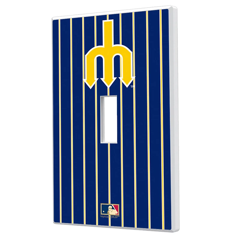 Seattle Mariners - Cooperstown Pinstripe Single Toggle Light Switch Plate