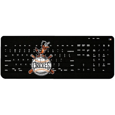 Baltimore Orioles 1954-1963 Cooperstown Solid Design Wireless Keyboard