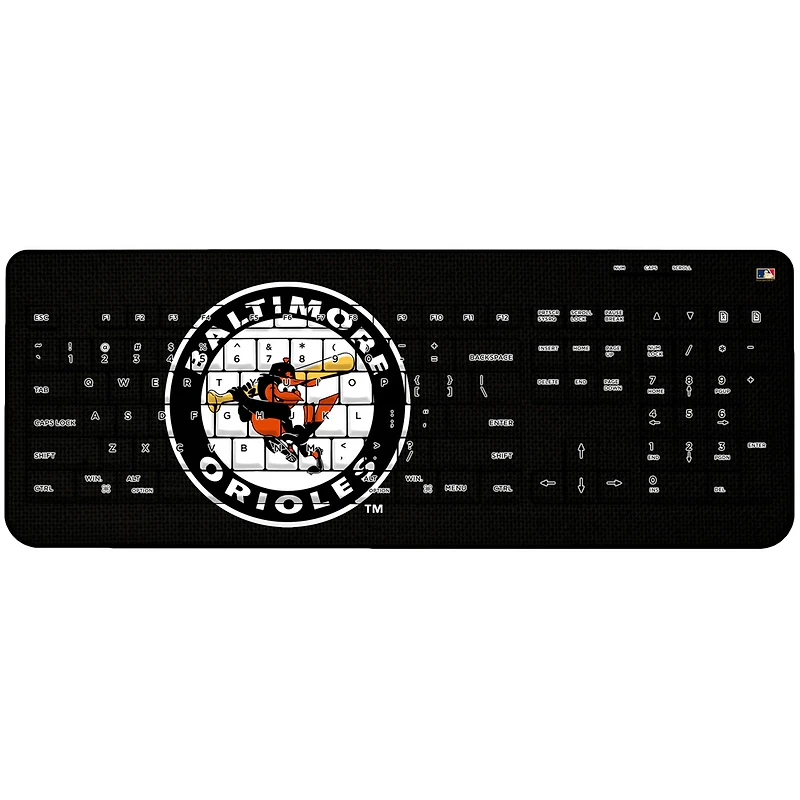 Baltimore Orioles - Cooperstown Solid Design Wireless Keyboard