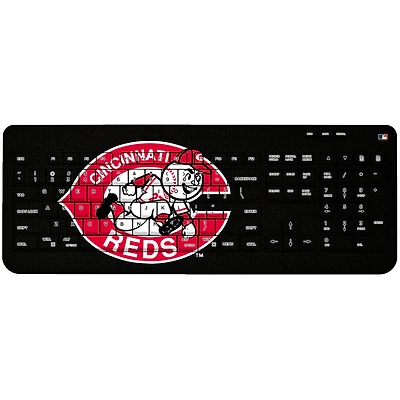 Cincinnati Reds 1978-1992 Cooperstown Solid Design Wireless Keyboard