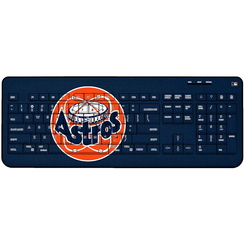 Houston Astros 1977-1998 Cooperstown Solid Design Wireless Keyboard
