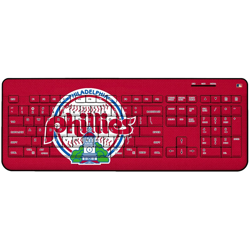 Philadelphia Phillies 1984-1991 Cooperstown Solid Design Wireless Keyboard