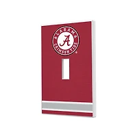 Alabama Crimson Tide Stripe Design Single Toggle Light Switch Plate