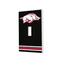Arkansas Razorbacks Stripe Design Single Toggle Light Switch Plate