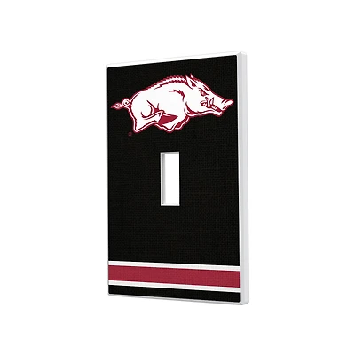 Arkansas Razorbacks Stripe Design Single Toggle Light Switch Plate