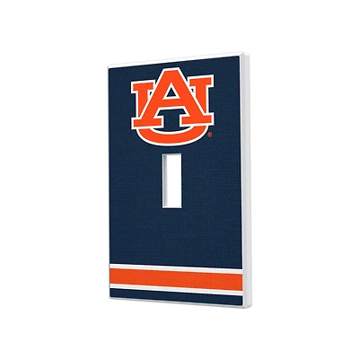Auburn Tigers Stripe Design Single Toggle Light Switch Plate