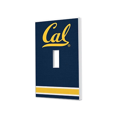 Cal Bears Stripe Design Single Toggle Light Switch Plate