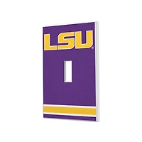 LSU Tigers Stripe Design Single Toggle Light Switch Plate