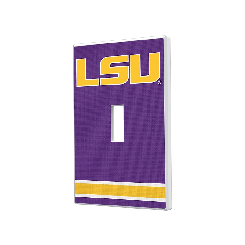 LSU Tigers Stripe Design Single Toggle Light Switch Plate
