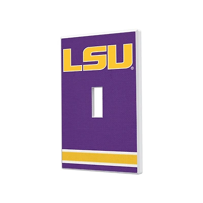 LSU Tigers Stripe Design Single Toggle Light Switch Plate