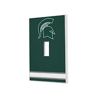 Michigan State Spartans Stripe Design Single Toggle Light Switch Plate