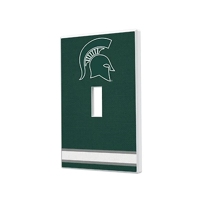 Michigan State Spartans Stripe Design Single Toggle Light Switch Plate