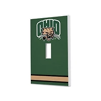 Ohio Bobcats Stripe Design Single Toggle Light Switch Plate