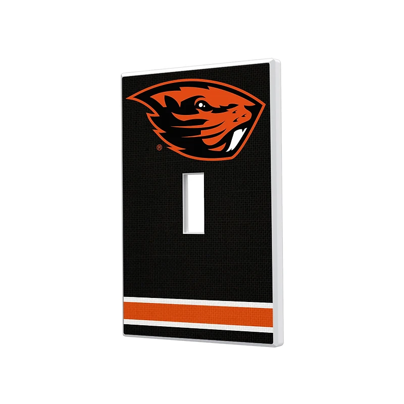 Oregon State Beavers Stripe Design Single Toggle Light Switch Plate