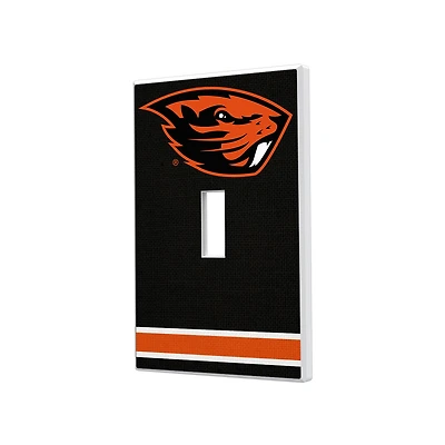 Oregon State Beavers Stripe Design Single Toggle Light Switch Plate
