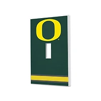 Oregon Ducks Stripe Design Single Toggle Light Switch Plate