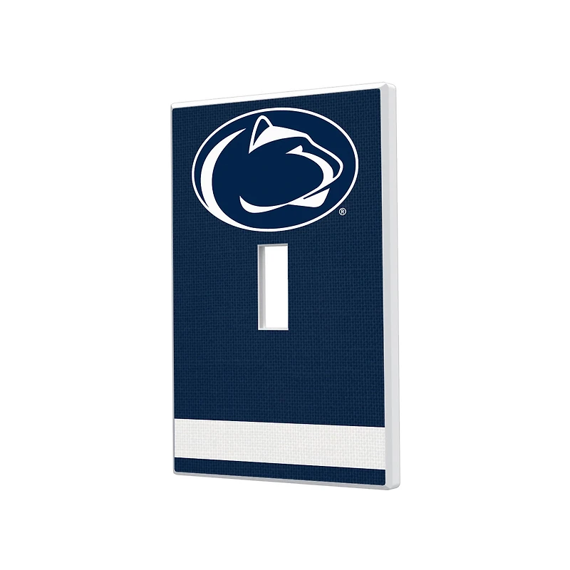Penn State Nittany Lions Stripe Design Single Toggle Light Switch Plate